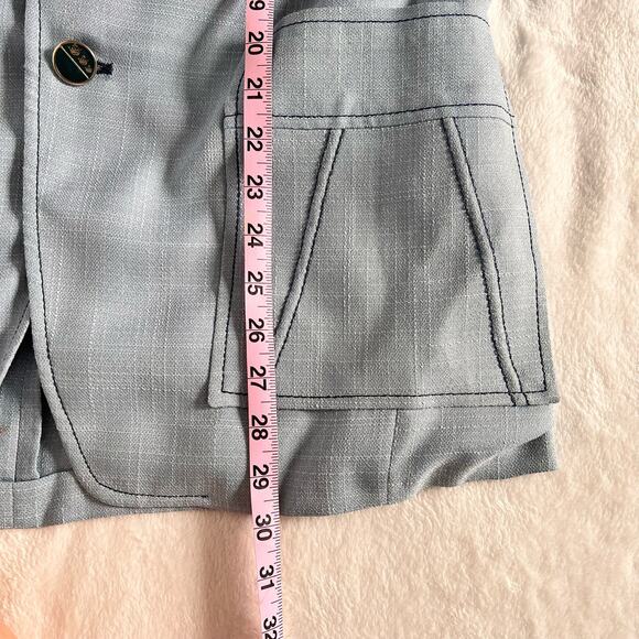 Vintage 70’s Ratner Powder Sky Blue Disco Sport Coat Mod Jacket Blazer - Picture 5 of 9